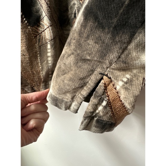 chicos design embroidered jacket size 1 vintage inspired art jacket - Picture 4 of 7